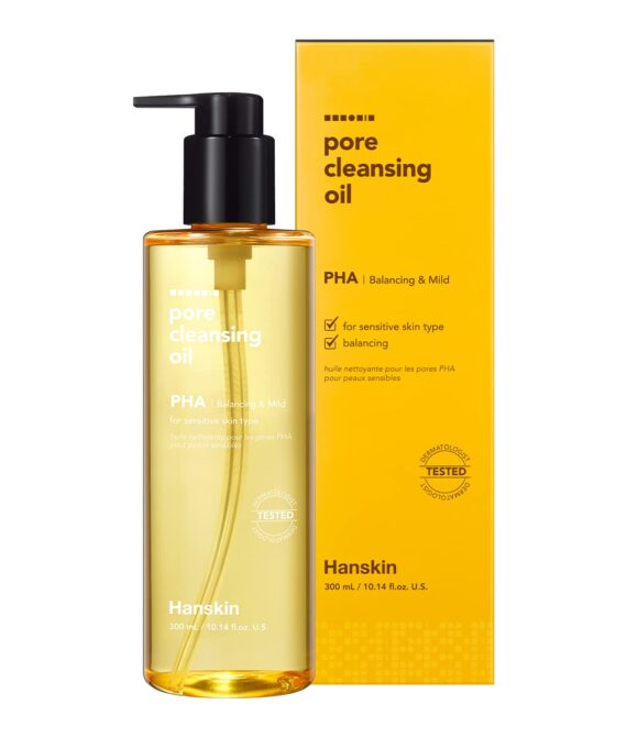 HANSKIN Cleansing Oil & Blackhead PHA υδρόφιλο λάδι για ευαίσθητο δέρμα (300ml)