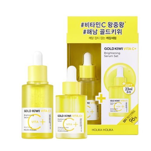 Holika holika Gold Kiwi Vita C+ Brightening Serum Special Set (45ml+ 25ml)