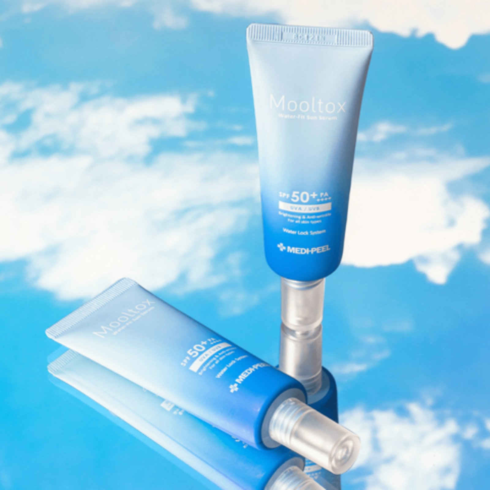 Medi-Peel Aqua Mooltox Water-Fit Sun Serum SPF 50+ PA++++ - mimi ...