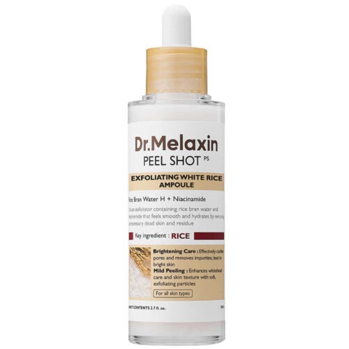 Dr.Melaxin Peel Shot Exfoliating White Rice Ampoule (80ml)
