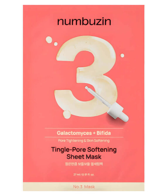 Νumbuzin No.3 Tingle-pore Softening Sheet Mask