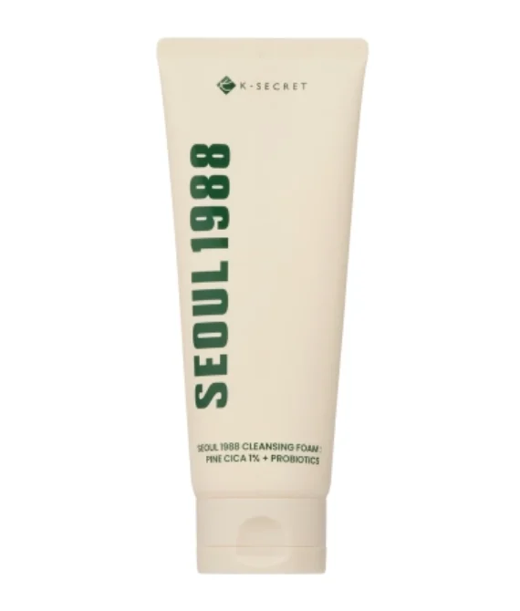 K-SECRET – SEOUL 1988 Cleansing Foam : Pine Cica 1% + Probiotics (150ml)