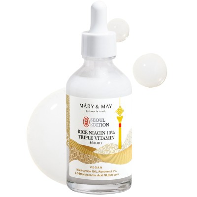 Mary&May Rice Niacin 10% Triple Vitamin Serum (80ml) - Image 3